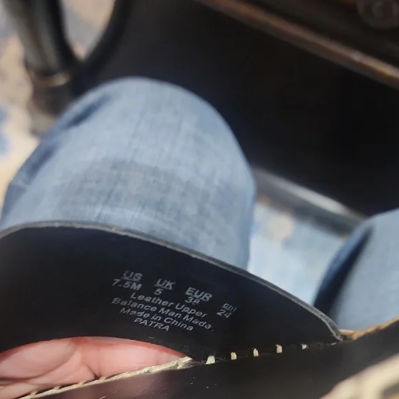 Franco Sarto Black Espadrille Wedges - Picture 10 of 10